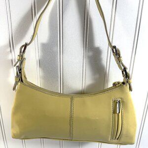 Nine West Small Yellow Shoulder Bag Faux Leather Purse